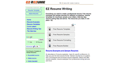 Desktop Screenshot of ezrezume.com